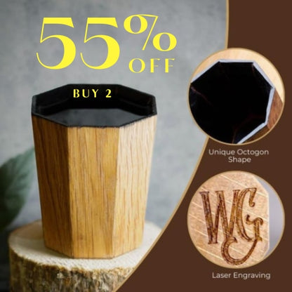 Handmade and Charred Drinking Vessel – Ideal Whiskey Glass for Whiskey Consumption