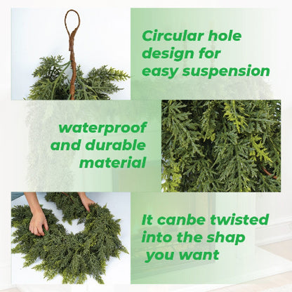 2025 Premium Christmas Artificial Cedar Garland🎄 (6 FT / 1.8 M)