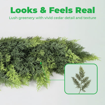 2025 Premium Christmas Artificial Cedar Garland🎄 (6 FT / 1.8 M)
