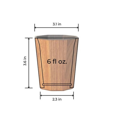 Handmade and Charred Drinking Vessel – Ideal Whiskey Glass for Whiskey Consumption