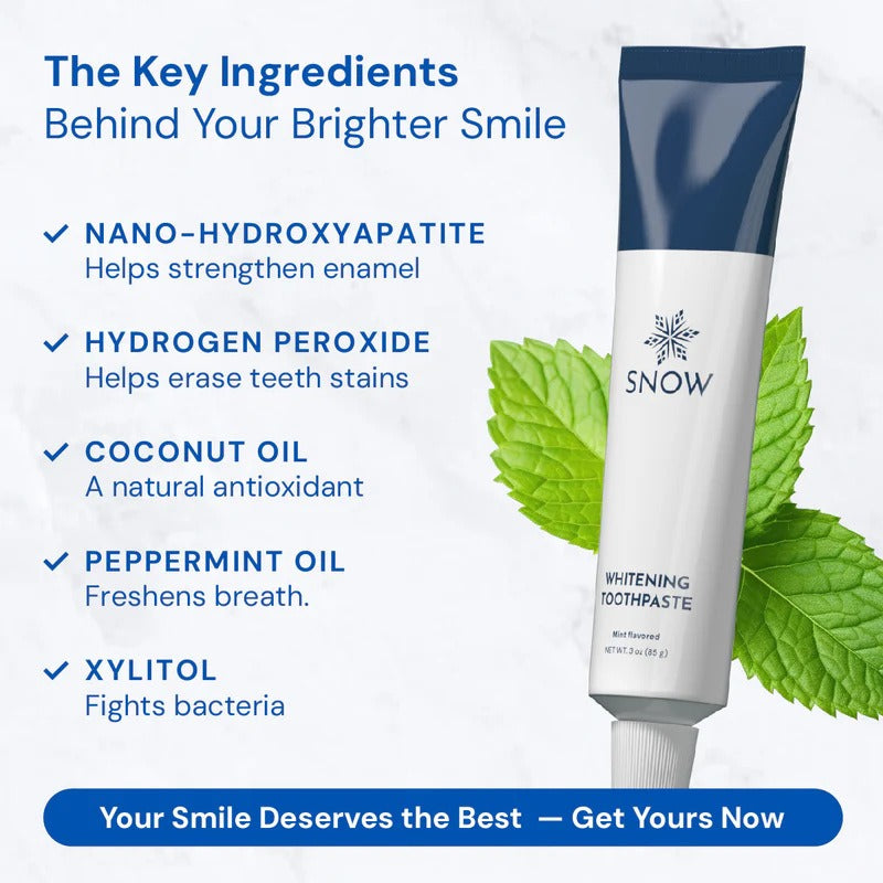 Fluoride-Free Hydroxyapatite Teeth Whitening Toothpaste with Coconut Oil & Xylitol