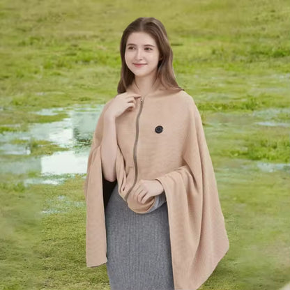 Wearable Electric Heating Blanket – 3 Levels, USB Powered, Washable, for Home, Office & Outdoor Use