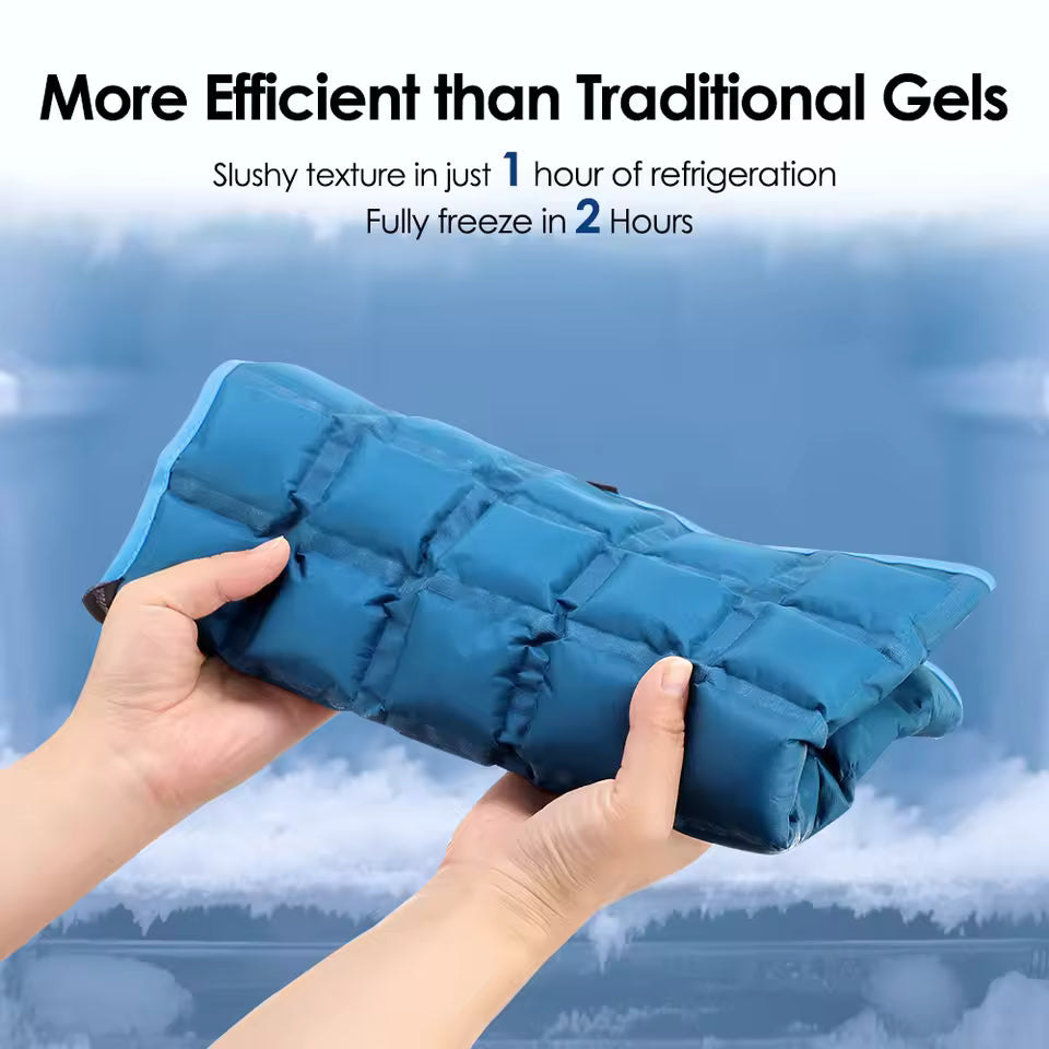 Self-Absorbing Hot & Cold Knee Brace Pad – 58×35cm Ice Pack Wrap for Physiotherapy, Leg, Neck, Shoulder & Hip Relief