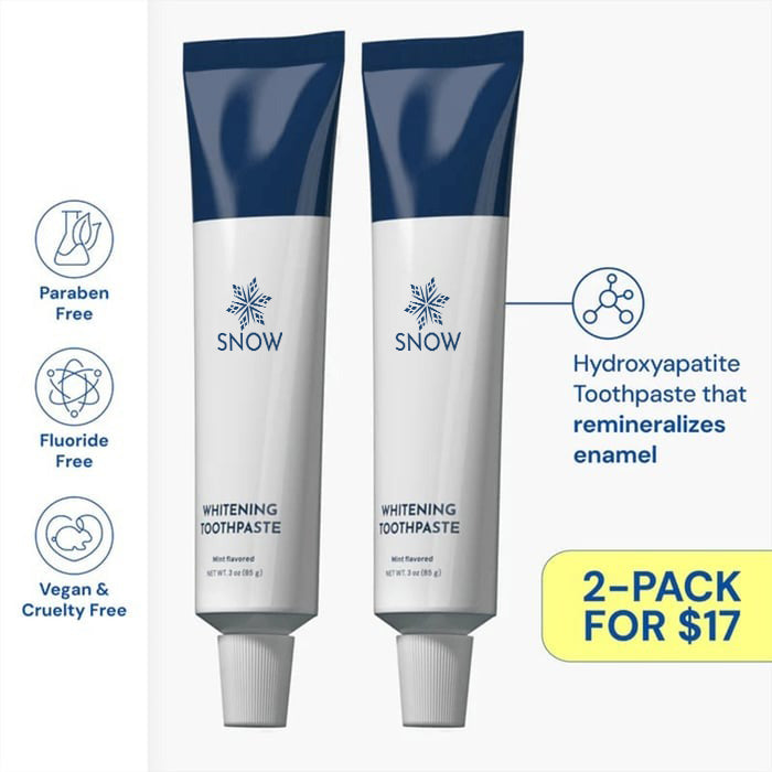 Fluoride-Free Hydroxyapatite Teeth Whitening Toothpaste with Coconut Oil & Xylitol