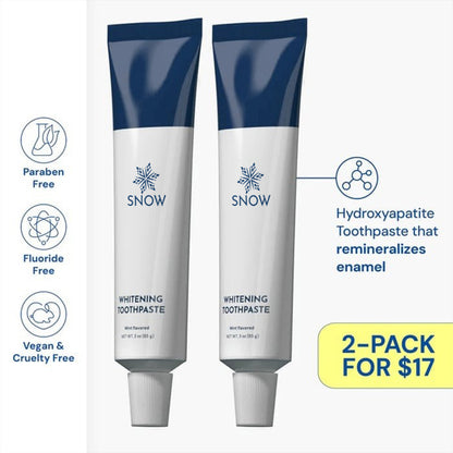 Fluoride-Free Hydroxyapatite Teeth Whitening Toothpaste with Coconut Oil & Xylitol